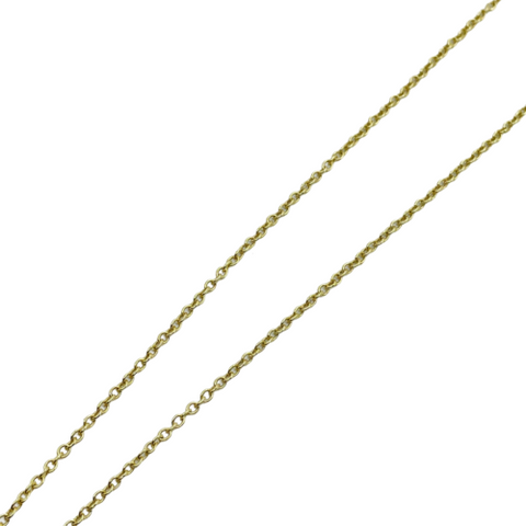 Angela Cummings 18k Yellow Gold & Diamond Heart Shaped Toggle Necklace 18"