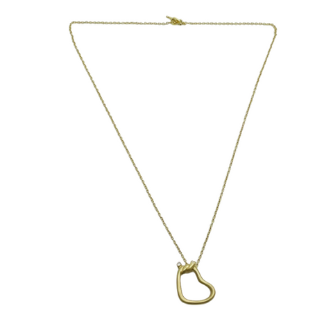 Angela Cummings 18k Yellow Gold & Diamond Heart Shaped Toggle Necklace 18"