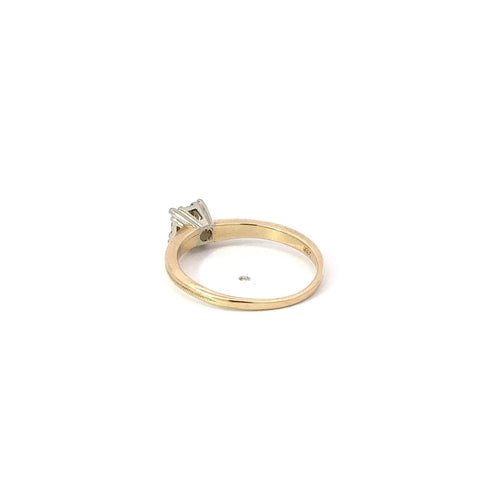 Diamond Solitaire Engagement Ring 14k Yellow Gold .45ct Old European Cut Sz 7.5
