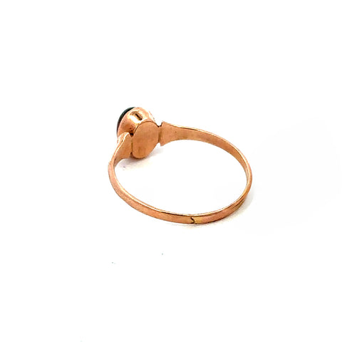 10Kt Rose Gold Antique Garnet Ring