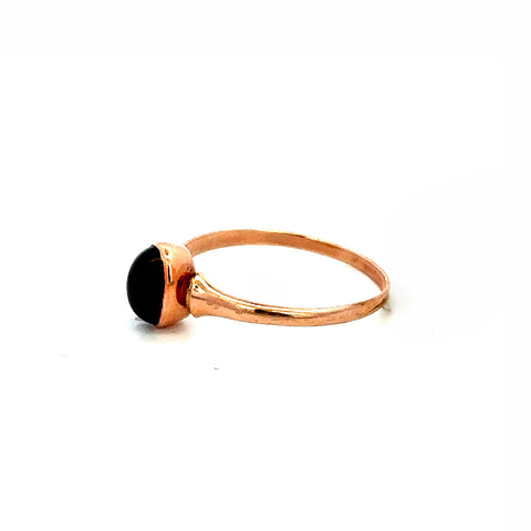 10Kt Rose Gold Antique Garnet Ring