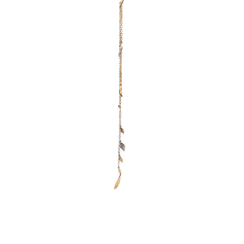 14kt Gabriel & Co. Leaf & Vine Necklace & Earring Set