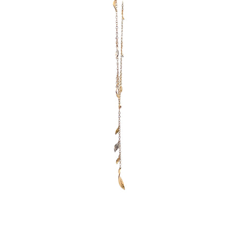 14kt Gabriel & Co. Leaf & Vine Necklace & Earring Set