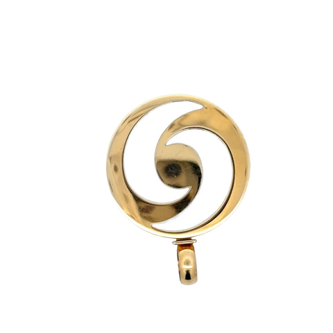 18kt Bulgari Mother of Pearl Optical Illusion Pendant