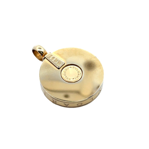 18kt Bulgari Mother of Pearl Optical Illusion Pendant