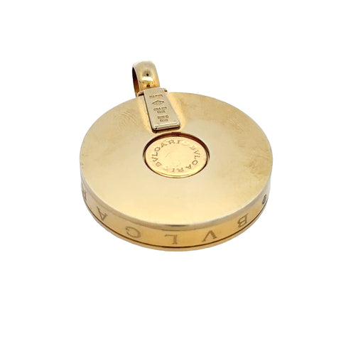 18kt Bulgari Mother of Pearl Optical Illusion Pendant