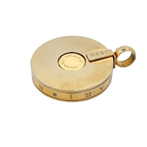 18kt Bulgari Mother of Pearl Optical Illusion Pendant