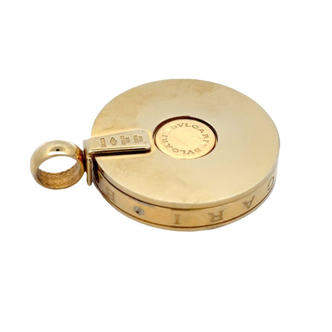 18kt Bulgari Mother of Pearl Optical Illusion Pendant