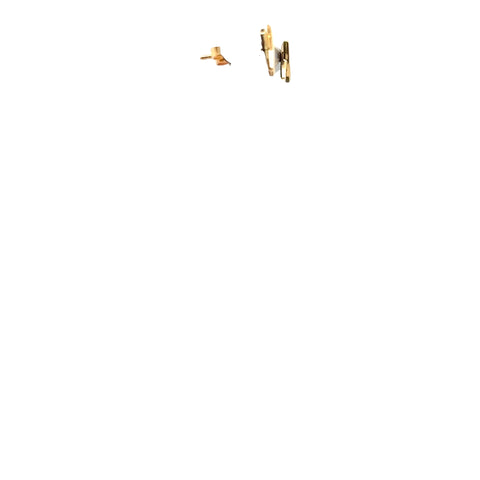 Tiffany & Co. 18Kt Yellow Gold Paloma Picasso's Graffiti "X" Stud Earrings