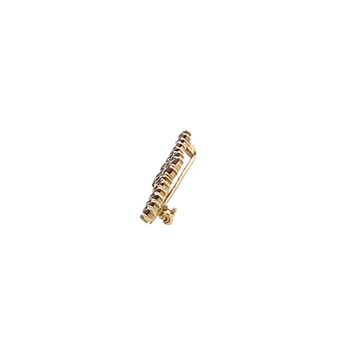 14kt Yellow Gold Bohemian Garnet Cluster Pin