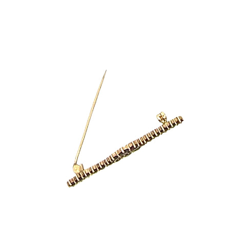 14kt Yellow Gold Bohemian Garnet Cluster Pin