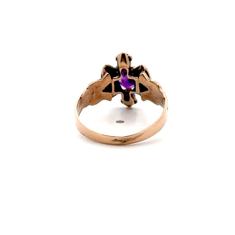 Victorian Amethyst & Seed Pearl Ring
