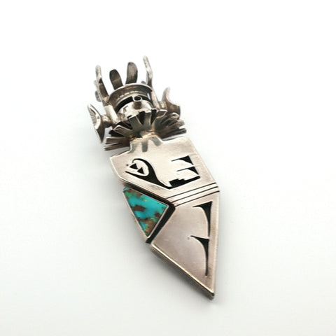 Sterling Silver Benson Ration Navajo Deer Kachina Pin/Pendant