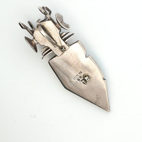Sterling Silver Benson Ration Navajo Deer Kachina Pin/Pendant