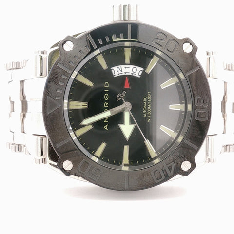 Android Millipede Automatic Ref. AD694 Stainless Steel Black Dial 48mm Watch