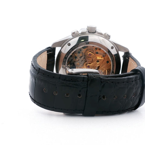 Android Conqueror Mechanical Chronograph Ref. AD289 Stainless Steel Blue Dial 43mm Watch