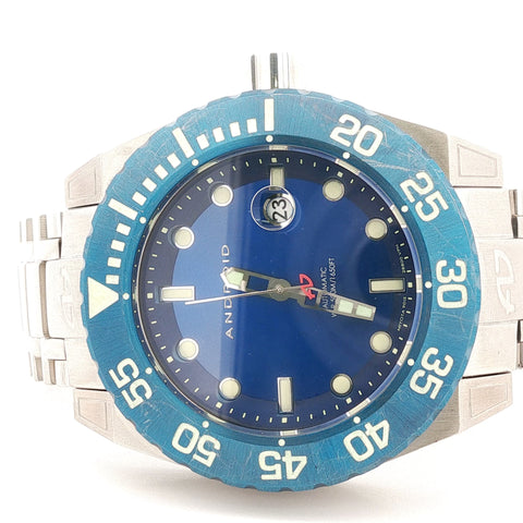 Android Silverjet 9015 Automatic Ref. AD656 Stainless Steel Blue Dial 50mm Watch