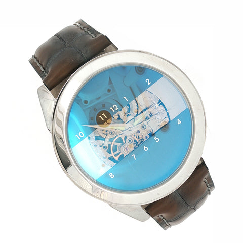 Android Horizon Automatic Ref. AD574 Stainless Steel & Leather Skeleton Dial 48mm Watch